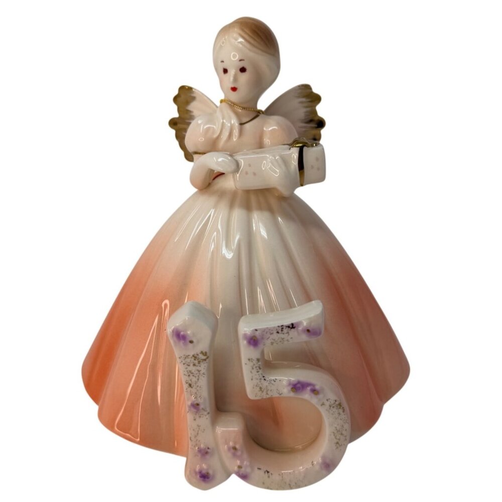 Vtg Josef Originals Birthday Girl Angel Figurine 15 Years Old 15th Birthday Gift